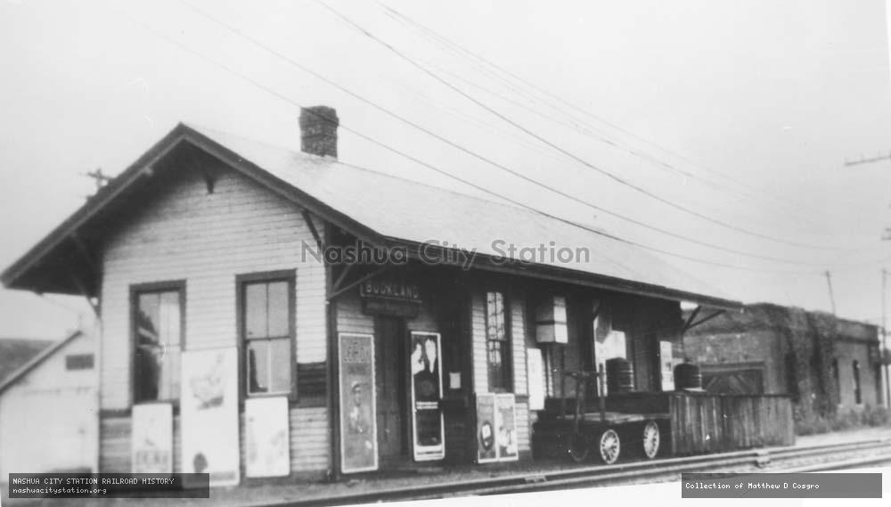 Postcard: Railroad Station, Buckland, Connecticut